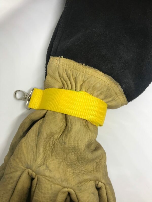 Porte-gants pompier strap jaune – Image 3