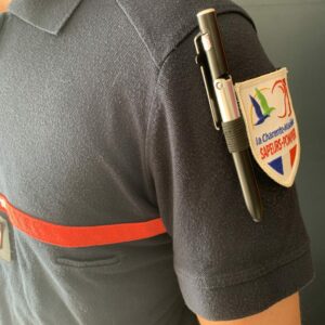 Porte-stylo écusson avec stylo LED
