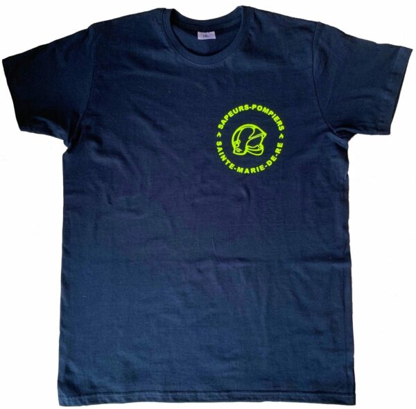 T-shirt pompier fluo personnalisé – Image 2