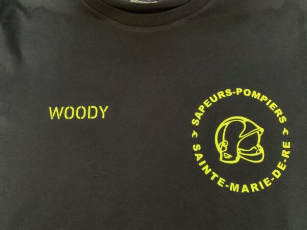 T-shirt pompier fluo personnalisé – Image 4