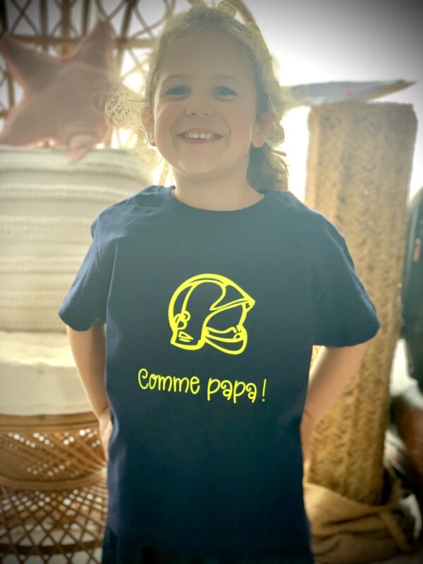 T-shirt enfant "Comme papa !" "Comme maman !"